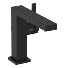 Смеситель для раковины Hansgrohe Tecturis E высота 11 см с донным клапаном черный матовый 73020670