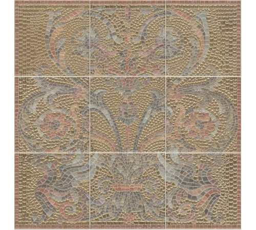 Панно Kerama Marazzi Виченца золото из 9 частей 45х45 см HGD\B99\9x\17000