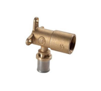Угольник 90° Giacomini RM139 3/4 В x 26x3 мм с кронштейном латунь RM139Y049