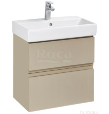 Тумба под раковину подвесная Roca Oleta 564х548х374 мм 2 ящика Капучино матовый A857639515