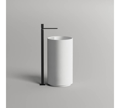 Раковина напольная Salini Armonia Top 01 45х45х90 см S-Sense белый глянцевый слив в стену 130114GN