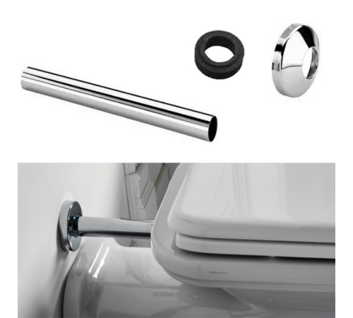 Набор для подключения скрытого бачка к напольному унитазу Kerasan d 40 мм хром 755290 cr