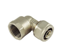 Угольник переходный латунный никелированный Tiemme 26x3/4 ВР 1600034