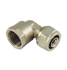 Угольник переходный латунный никелированный Tiemme 26x3/4 ВР 1600034