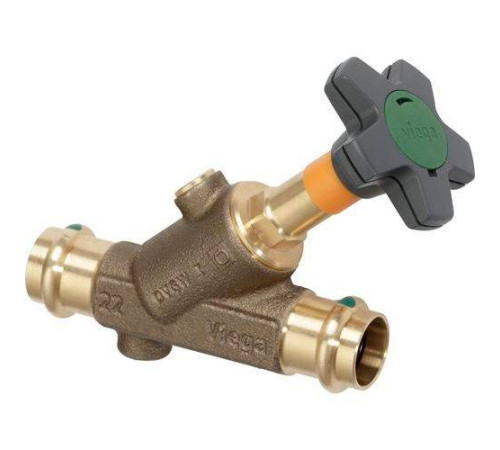 Вентиль комбинированный Viega Easytop Basic бронзовый 54 мм 757250