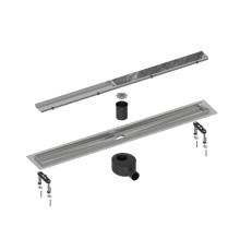 Душевой лоток Timo Drain System 900 мм с двусторонней панелью под плитку сатин DS230209/01