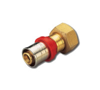 Муфта пресс Tiemme с накидной гайкой 16х2.0-3/4 Евроконус 1650076