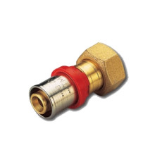 Муфта пресс Tiemme с накидной гайкой 16х2.0-3/4 Евроконус 1650076