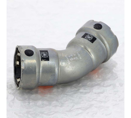 Угольник 45 градусов Viega Megapress пресс оцинкованная сталь 3/4 694586