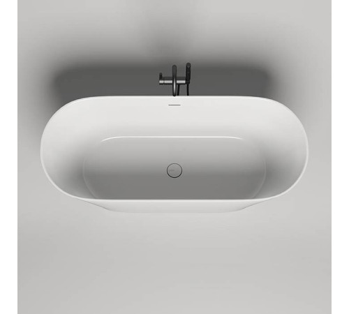 Ванна отдельностоящая Salini Mona 170х72х58.5 см S-Stone белый матовый 102922M