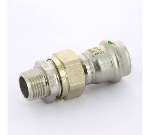 Муфта разъемная Viega Sanpress Inox 22x1/2 пресс-НР нержавеющая сталь 438296