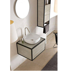 Раковина накладная Scarabeo Glam 40х40 см белая 1806