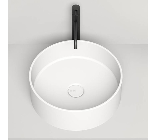 Раковина накладная Salini Armonia 45х45х15 см без отв. S-Sense белый глянцевый 130112G