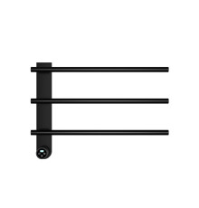 Полотенцесушитель электрический Aquame AQM3113MB с терморегулятором черный AQM3113MB