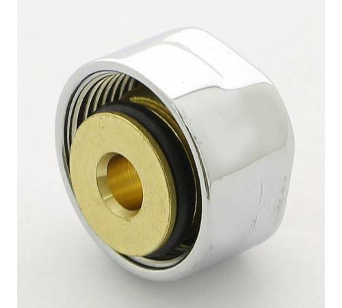 Соединитель для металлопластиковой трубы Carlo Poletti 16х2 мм хром A58502B