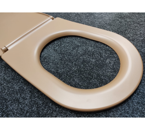 Сиденье для унитаза Kerasan Nolita SLIM быстросъемное Bruno matt петли хром 539188