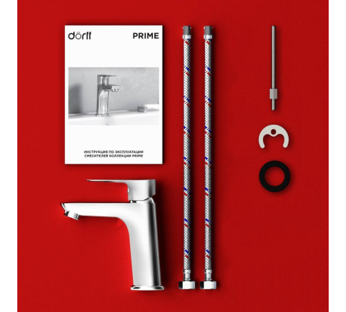 Смеситель для раковины латунный DORFF Prime D40102100