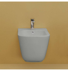 Биде подвесное Kerasan Tribeca 54х35 см с креплением WB9N Grigio matt 512559