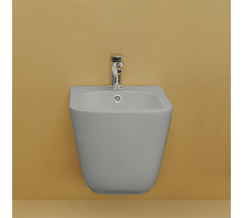 Биде подвесное Kerasan Tribeca 54х35 см с креплением WB9N Grigio matt 512559