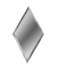 Плитка зеркальная ДСТ Ромб серебро 200х340 мм РЗС1-01
