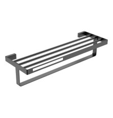 Полка для полотенец Boheme Q подвесная графит 10947-GM