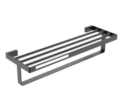 Полка для полотенец Boheme Q подвесная графит 10947-GM