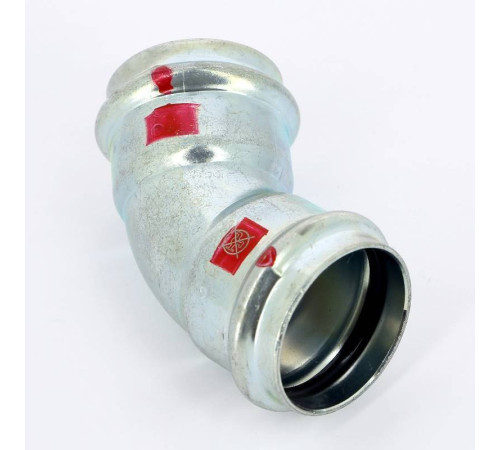 Угол пресс 45° Viega Prestabo 35 мм оцинкованная сталь 558307