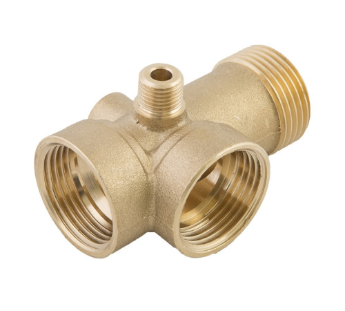 Штуцер 5-ходовой ДЖИЛЕКС R5V латунный удлиненный 9001