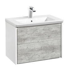 Тумба под раковину Roca Ronda 700 мм бетон/белый матовый ZRU9303003