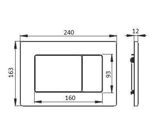 Панель смыва Boheme 650-NB стальная никель брашированный 650-NB