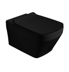 Унитаз подвесной SIMAS Baden Baden безободковый 56х36 см черный матовый F85/BB18nero matt