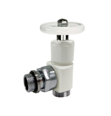 Угловой вентиль ручной преобразуемый SR Rubinetterie Minimal 1/2x24/19 белый 0345-1500VCPA