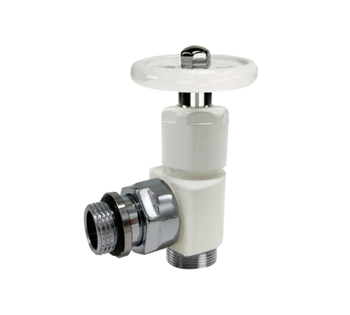 Угловой вентиль ручной преобразуемый SR Rubinetterie Minimal 1/2x24/19 белый 0345-1500VCPA