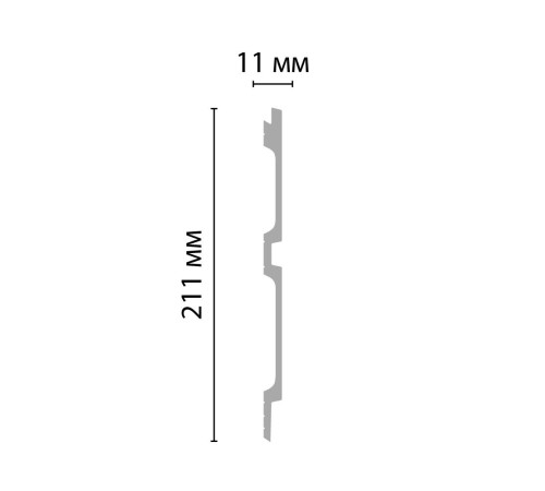 Декоративная панель DECOMASTER D325 ДМ 210х12х2900 мм D325 ДМ