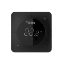 Терморегулятор REHAU Nea 24 В черный монтаж в подрозетник 13370243001