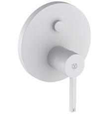 Смеситель для душа Kludi Nova Fonte Puristic на 2 потребителя внешняя часть белый матовый 206595315