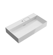 Раковина подвесная Kerama Marazzi Logica 90х48 см 1 отверстие белый глянец LO.wb.90.1