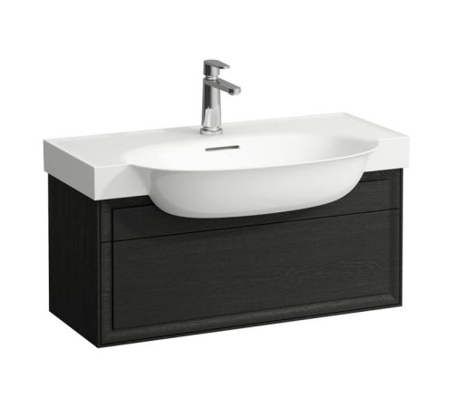 Тумба с раковиной Laufen New Classic 77.5x31.5x34.5 см подвесная 1 ящик черный дуб 8.1385.5.000.104.1/4.0604.1.085.628.1