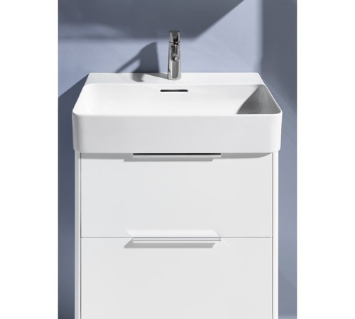 Тумба с раковиной Laufen Base 58.5х39х53 см подвесная 2 ящика белый глянцевый 4.0225.2.110.261.1 / 8.1028.3.000.104.1