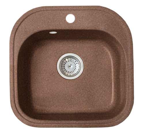 Кухонная мойка Fosto КМ 48-49 квадратная ореховая карамель КМ 48-49