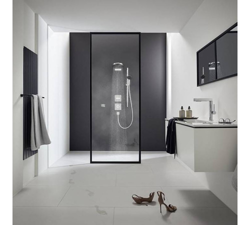 Душевой гарнитур Hansgrohe Pulsify 3jet со штангой 90 см белый матовый 24170700