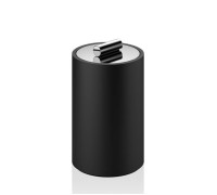 Баночка универсальная Decor Walther Black Stone DMD M 13x8 см черный матовый/хром 0971364