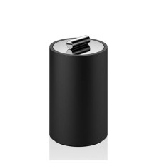 Баночка универсальная Decor Walther Black Stone DMD M 13x8 см черный матовый/хром 0971364