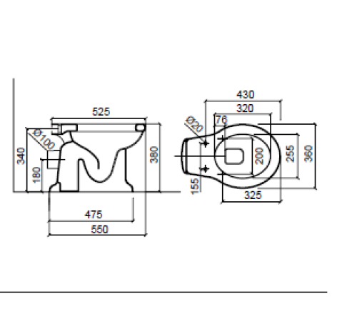 Унитаз с высоким бачком Sbordoni Palladio 43х36 см слив в стену матовая бронза белый 7021/7028/TB03-BT/MC03-BT