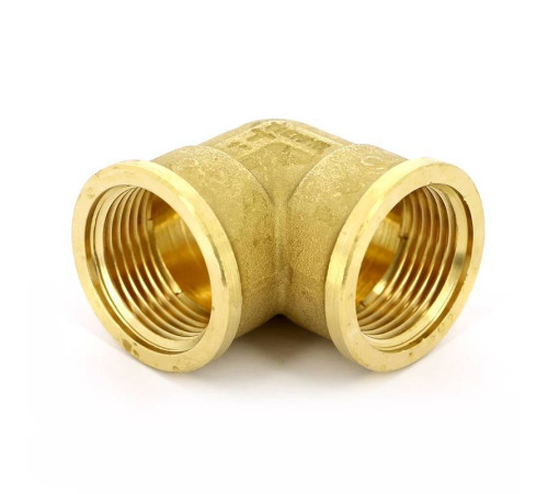 Угольник латунный Tiemme 90° ВВ 1 1500017