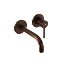 Смеситель для раковины Damixa Scandinavian Pure встраиваемый розовое золото 360260500