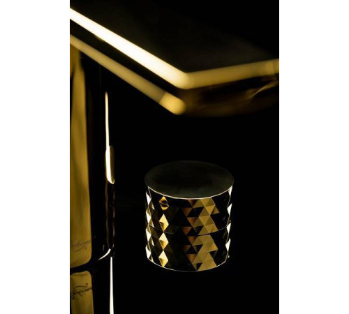 Смеситель для раковины Boheme Venturo врезной на 3 отверстия Diamond золото глянцевое 150-G-DIAMOND