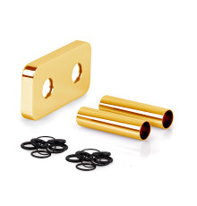 Маскировочный комплект SR Rubinetterie с прямоугольным глубоким отражателем L70 золото 0494-1000D070