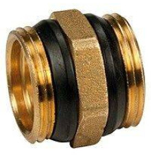 Ниппель Giacomini R189D 1 1/4 латунь с герметичной прокладкой R189DY006