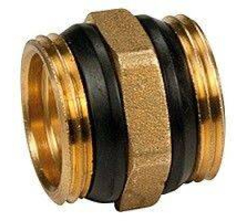 Ниппель Giacomini R189D 1 1/4 латунь с герметичной прокладкой R189DY006